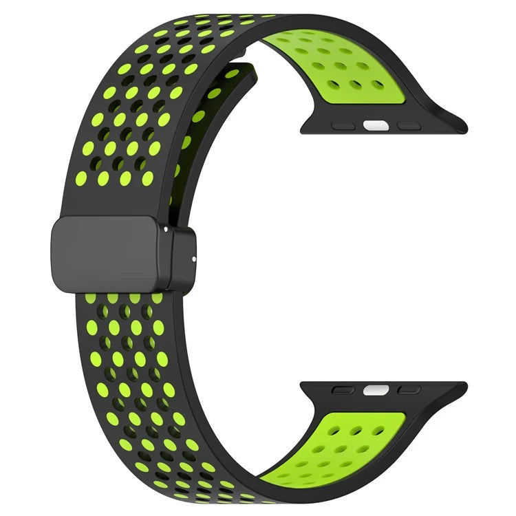 For Apple Watch Ultra 2 Ultra 49mm / Series 9 8 7 45mm / 6 5 4 SE (2022) SE (2023) SE 44mm / 3 2 1 42mm Silicone Watch Band Dual Color