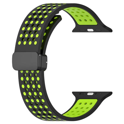 For Apple Watch Ultra 2 Ultra 49mm / Series 9 8 7 45mm / 6 5 4 SE (2022) SE (2023) SE 44mm / 3 2 1 42mm Silicone Watch Band Dual Color