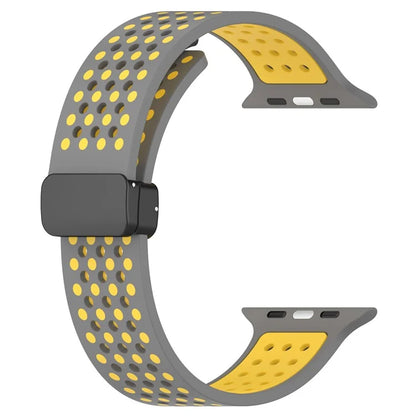 For Apple Watch Ultra 2 Ultra 49mm / Series 9 8 7 45mm / 6 5 4 SE (2022) SE (2023) SE 44mm / 3 2 1 42mm Silicone Watch Band Dual Color