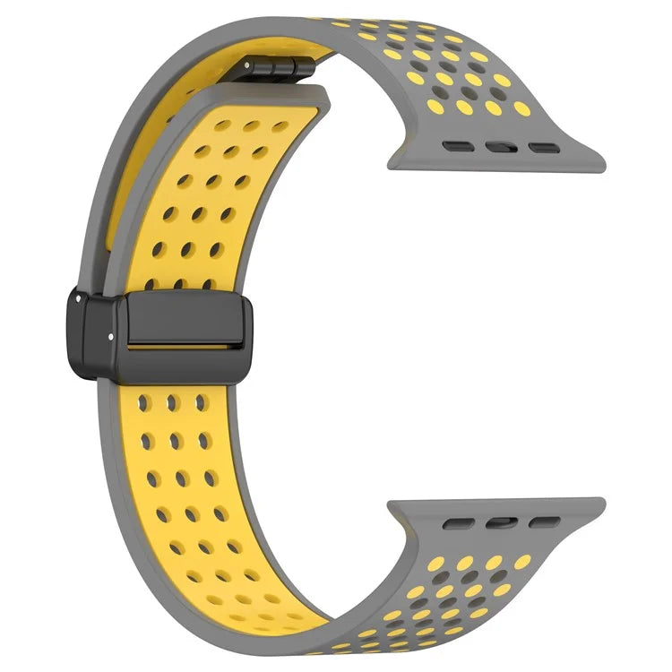 For Apple Watch Ultra 2 Ultra 49mm / Series 9 8 7 45mm / 6 5 4 SE (2022) SE (2023) SE 44mm / 3 2 1 42mm Silicone Watch Band Dual Color