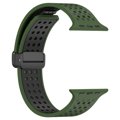 For Apple Watch Ultra 2 Ultra 49mm / Series 9 8 7 45mm / 6 5 4 SE (2022) SE (2023) SE 44mm / 3 2 1 42mm Silicone Watch Band Dual Color