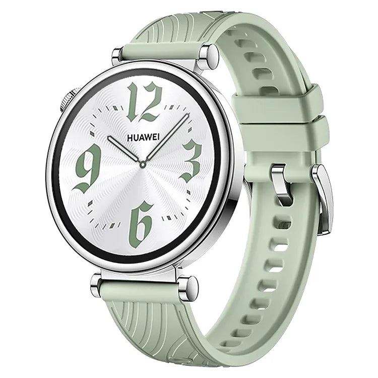 For Huawei Watch GT 4 41mm / Xiaomi Mi Watch Silicone Band 18mm Textured Watch Strap