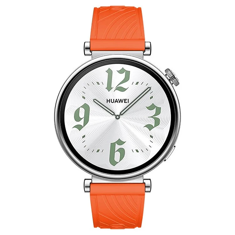 For Huawei Watch GT 4 41mm / Xiaomi Mi Watch Silicone Band 18mm Textured Watch Strap