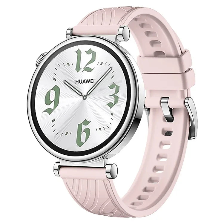 For Huawei Watch GT 4 41mm / Xiaomi Mi Watch Silicone Band 18mm Textured Watch Strap