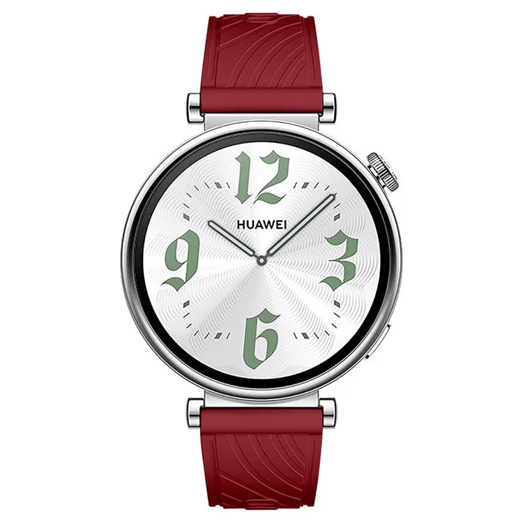 For Huawei Watch GT 4 41mm / Xiaomi Mi Watch Silicone Band 18mm Textured Watch Strap