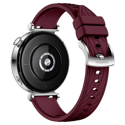 For Huawei Watch GT 4 41mm / Xiaomi Mi Watch Silicone Band 18mm Textured Watch Strap