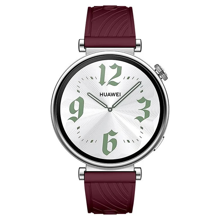 For Huawei Watch GT 4 41mm / Xiaomi Mi Watch Silicone Band 18mm Textured Watch Strap