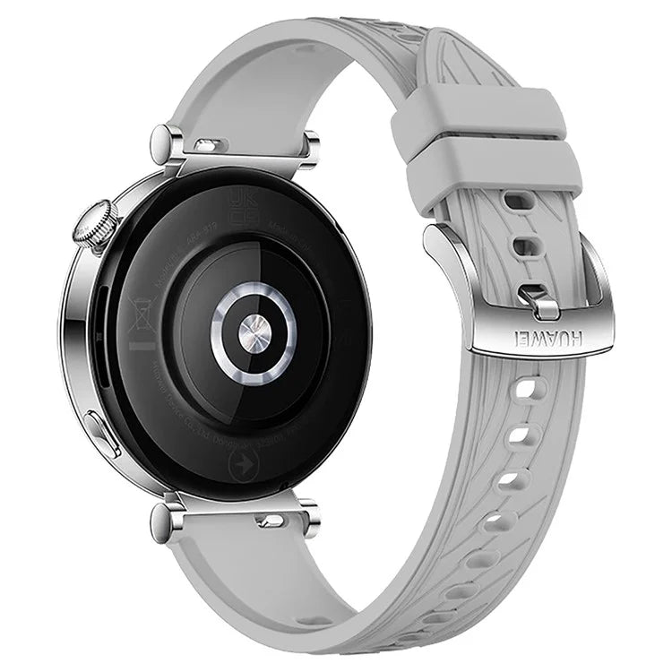 For Huawei Watch GT 4 41mm / Xiaomi Mi Watch Silicone Band 18mm Textured Watch Strap