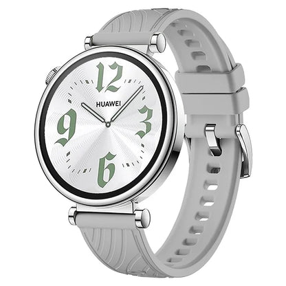 For Huawei Watch GT 4 41mm / Xiaomi Mi Watch Silicone Band 18mm Textured Watch Strap