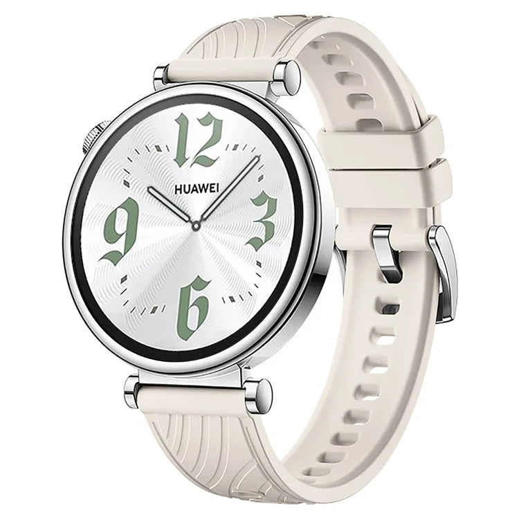 For Huawei Watch GT 4 41mm / Xiaomi Mi Watch Silicone Band 18mm Textured Watch Strap