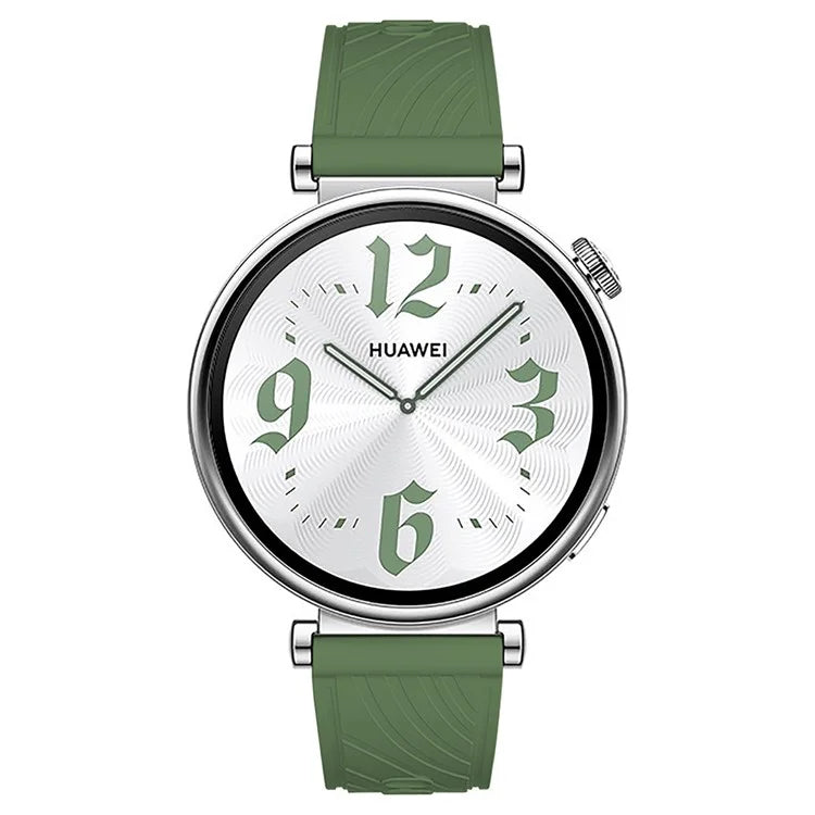For Huawei Watch GT 4 41mm / Xiaomi Mi Watch Silicone Band 18mm Textured Watch Strap