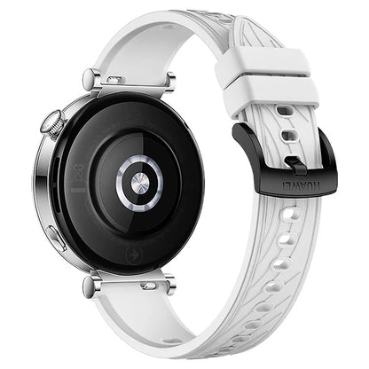 For Huawei Watch GT 4 41mm / Xiaomi Mi Watch Silicone Band 18mm Textured Watch Strap
