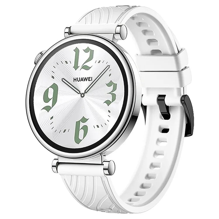 For Huawei Watch GT 4 41mm / Xiaomi Mi Watch Silicone Band 18mm Textured Watch Strap