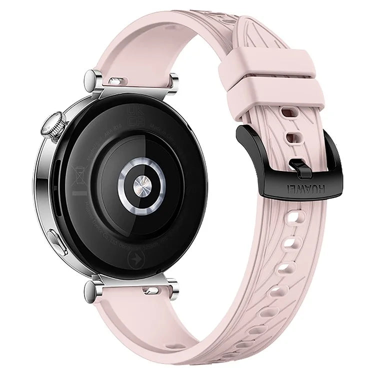 For Huawei Watch GT 4 41mm / Xiaomi Mi Watch Silicone Band 18mm Textured Watch Strap