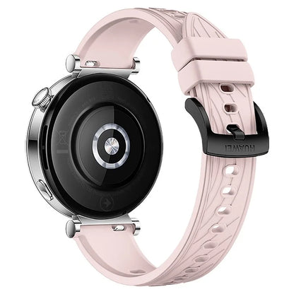For Huawei Watch GT 4 41mm / Xiaomi Mi Watch Silicone Band 18mm Textured Watch Strap