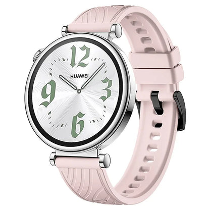 For Huawei Watch GT 4 41mm / Xiaomi Mi Watch Silicone Band 18mm Textured Watch Strap