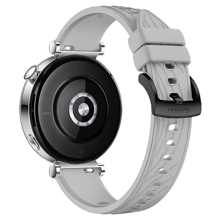 For Huawei Watch GT 4 41mm / Xiaomi Mi Watch Silicone Band 18mm Textured Watch Strap