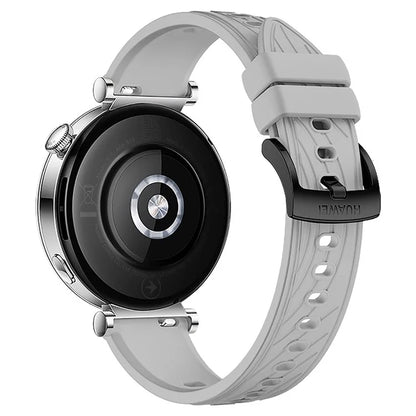 For Huawei Watch GT 4 41mm / Xiaomi Mi Watch Silicone Band 18mm Textured Watch Strap