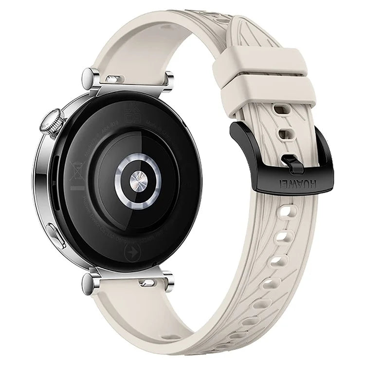 For Huawei Watch GT 4 41mm / Xiaomi Mi Watch Silicone Band 18mm Textured Watch Strap
