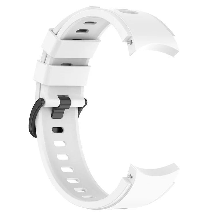 For Samsung Galaxy Watch FE 40mm / Watch4 / Watch 5 / Watch 5 Pro / Watch6 Replacement Bands Black Buckle Silicone Strap