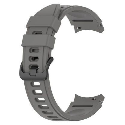 For Samsung Galaxy Watch FE 40mm / Watch4 / Watch 5 / Watch 5 Pro / Watch6 Replacement Bands Black Buckle Silicone Strap