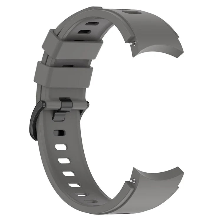 For Samsung Galaxy Watch FE 40mm / Watch4 / Watch 5 / Watch 5 Pro / Watch6 Replacement Bands Black Buckle Silicone Strap