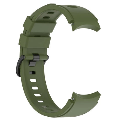 For Samsung Galaxy Watch FE 40mm / Watch4 / Watch 5 / Watch 5 Pro / Watch6 Replacement Bands Black Buckle Silicone Strap