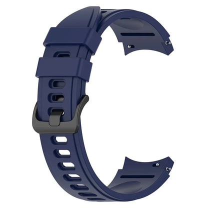 For Samsung Galaxy Watch FE 40mm / Watch4 / Watch 5 / Watch 5 Pro / Watch6 Replacement Bands Black Buckle Silicone Strap