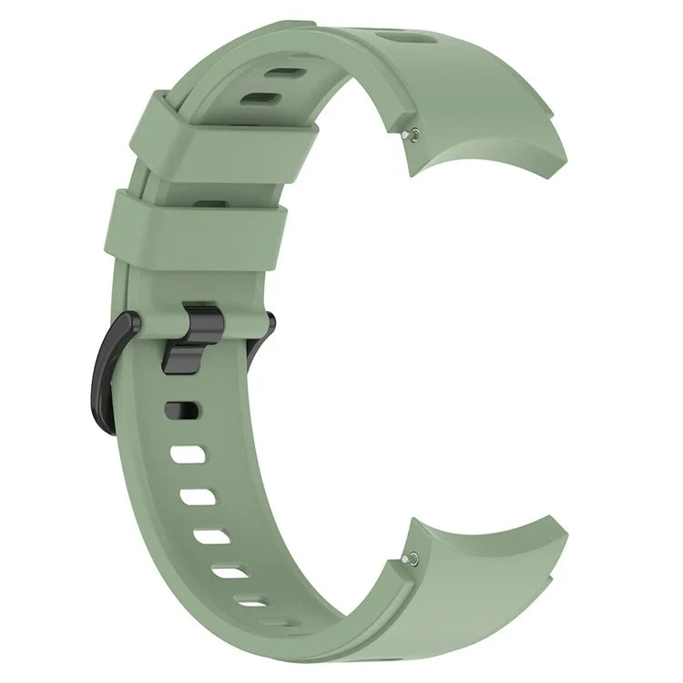 For Samsung Galaxy Watch FE 40mm / Watch4 / Watch 5 / Watch 5 Pro / Watch6 Replacement Bands Black Buckle Silicone Strap
