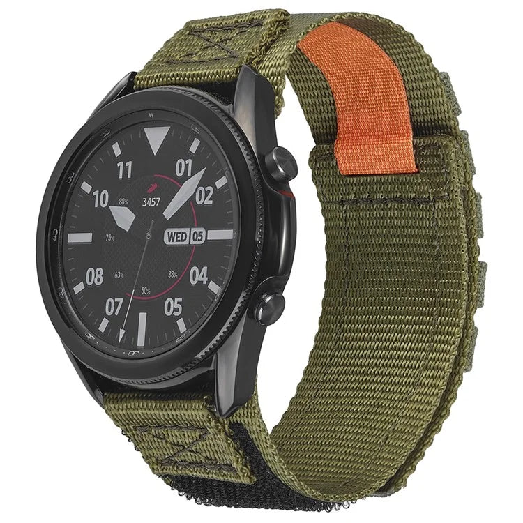 For Huawei Watch GT 4 46mm / Watch 4 / 4 Pro Watch Band 22mm Loop Fastener Nylon Wrist Strap