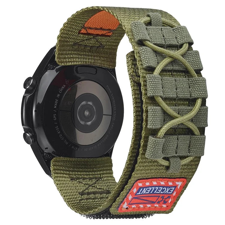 For Huawei Watch GT 3 42mm / GT 3 Pro 43mm Watch Band 20mm Loop Fastener Nylon Wrist Strap