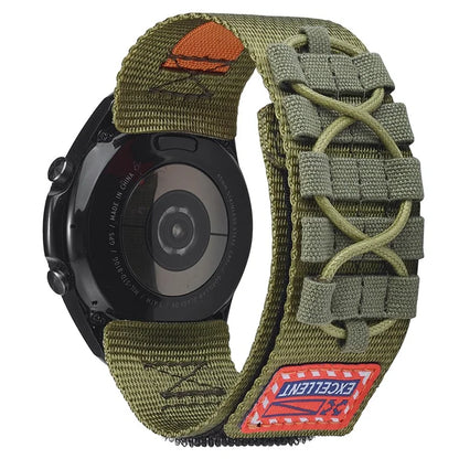 For Huawei Watch GT 3 42mm / GT 3 Pro 43mm Watch Band 20mm Loop Fastener Nylon Wrist Strap