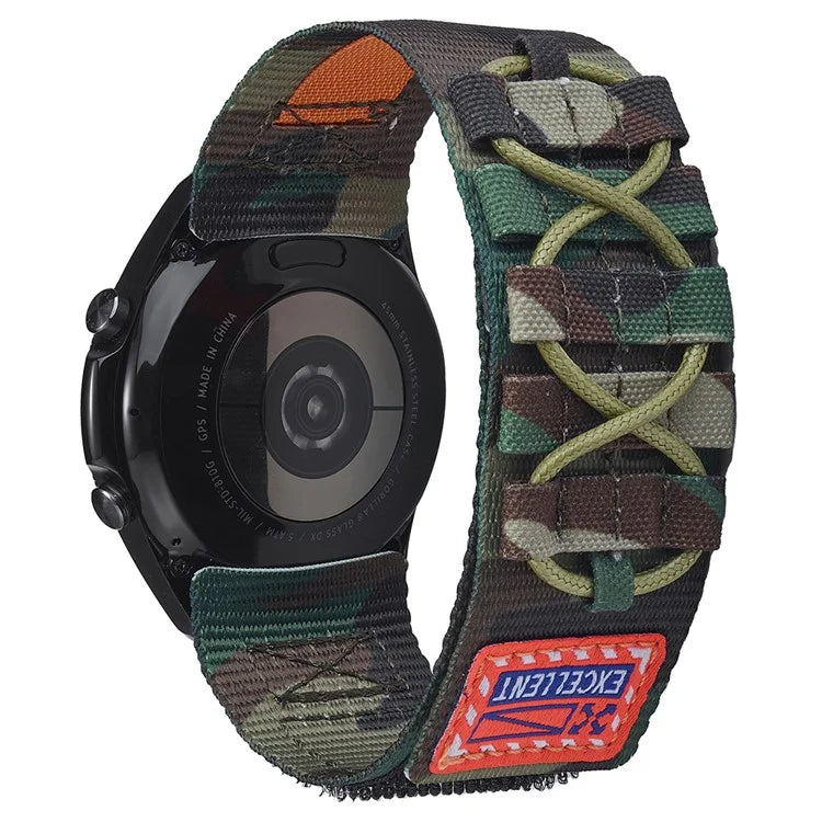 For Huawei Watch GT 3 42mm / GT 3 Pro 43mm Watch Band 20mm Loop Fastener Nylon Wrist Strap