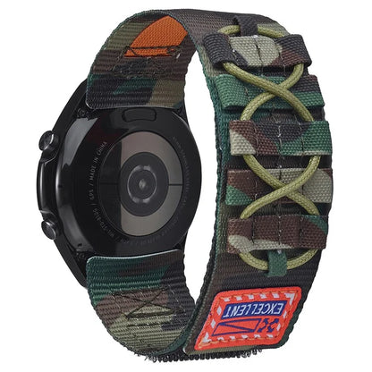 For Huawei Watch GT 3 42mm / GT 3 Pro 43mm Watch Band 20mm Loop Fastener Nylon Wrist Strap