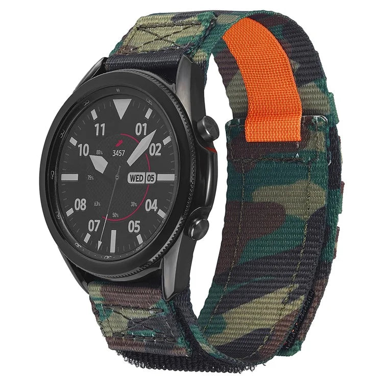 For Huawei Watch GT 3 42mm / GT 3 Pro 43mm Watch Band 20mm Loop Fastener Nylon Wrist Strap
