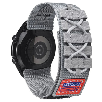For Huawei Watch GT 3 42mm / GT 3 Pro 43mm Watch Band 20mm Loop Fastener Nylon Wrist Strap