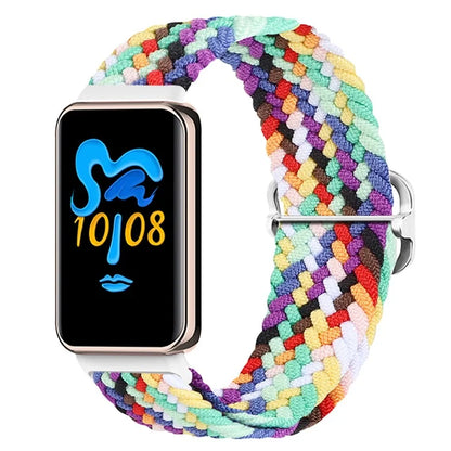 For Honor Band 9 Braided Watch Band Adjustable Nylon Stretchy Sport Replacement Strap