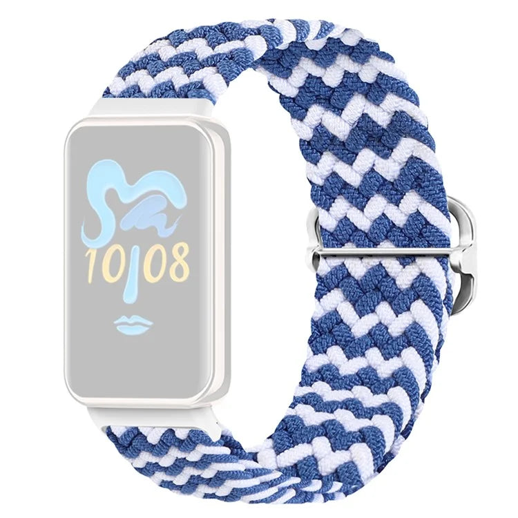 For Honor Band 9 Braided Watch Band Adjustable Nylon Stretchy Sport Replacement Strap