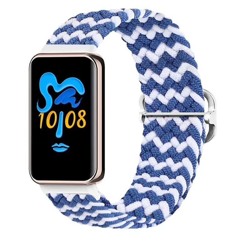 For Honor Band 9 Braided Watch Band Adjustable Nylon Stretchy Sport Replacement Strap