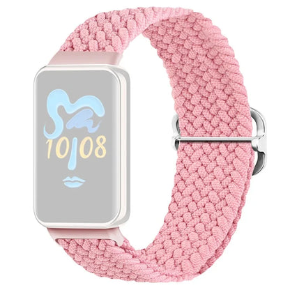 For Honor Band 9 Braided Watch Band Adjustable Nylon Stretchy Sport Replacement Strap