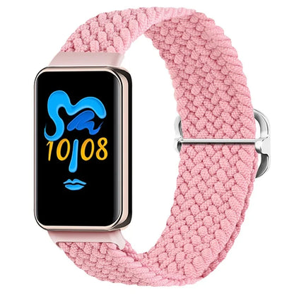 For Honor Band 9 Braided Watch Band Adjustable Nylon Stretchy Sport Replacement Strap