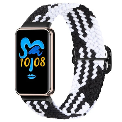 For Honor Band 9 Braided Watch Band Adjustable Nylon Stretchy Sport Replacement Strap