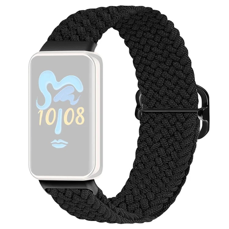 For Honor Band 9 Braided Watch Band Adjustable Nylon Stretchy Sport Replacement Strap
