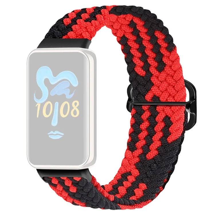 For Honor Band 9 Braided Watch Band Adjustable Nylon Stretchy Sport Replacement Strap