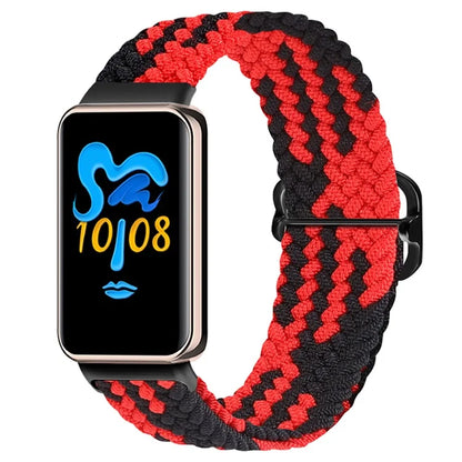 For Honor Band 9 Braided Watch Band Adjustable Nylon Stretchy Sport Replacement Strap