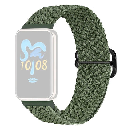 For Honor Band 9 Braided Watch Band Adjustable Nylon Stretchy Sport Replacement Strap