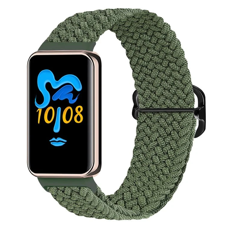 For Honor Band 9 Braided Watch Band Adjustable Nylon Stretchy Sport Replacement Strap