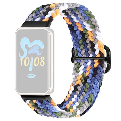 For Honor Band 9 Braided Watch Band Adjustable Nylon Stretchy Sport Replacement Strap