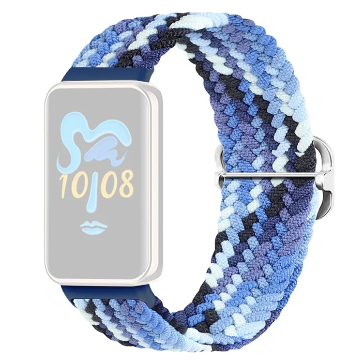 For Honor Band 9 Braided Watch Band Adjustable Nylon Stretchy Sport Replacement Strap