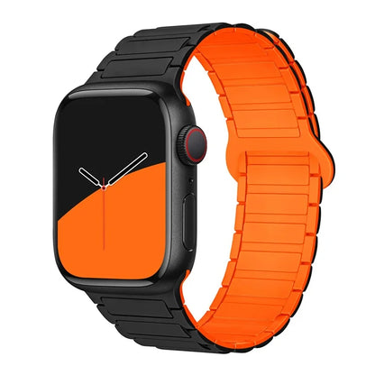 For Apple Watch Ultra 2 Ultra 49mm / 9 8 7 45mm / 6 5 4 SE (2022) SE (2023) SE 44mm / 3 2 1 42mm Silicone Strap Magnetic